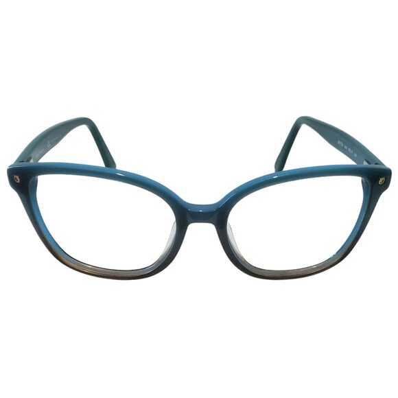 Salvatore Ferragamo Accessories - Salvatore Ferragamo Eyeglasses Italy SF2732 Aqua Brown Womens Square Frame Only
